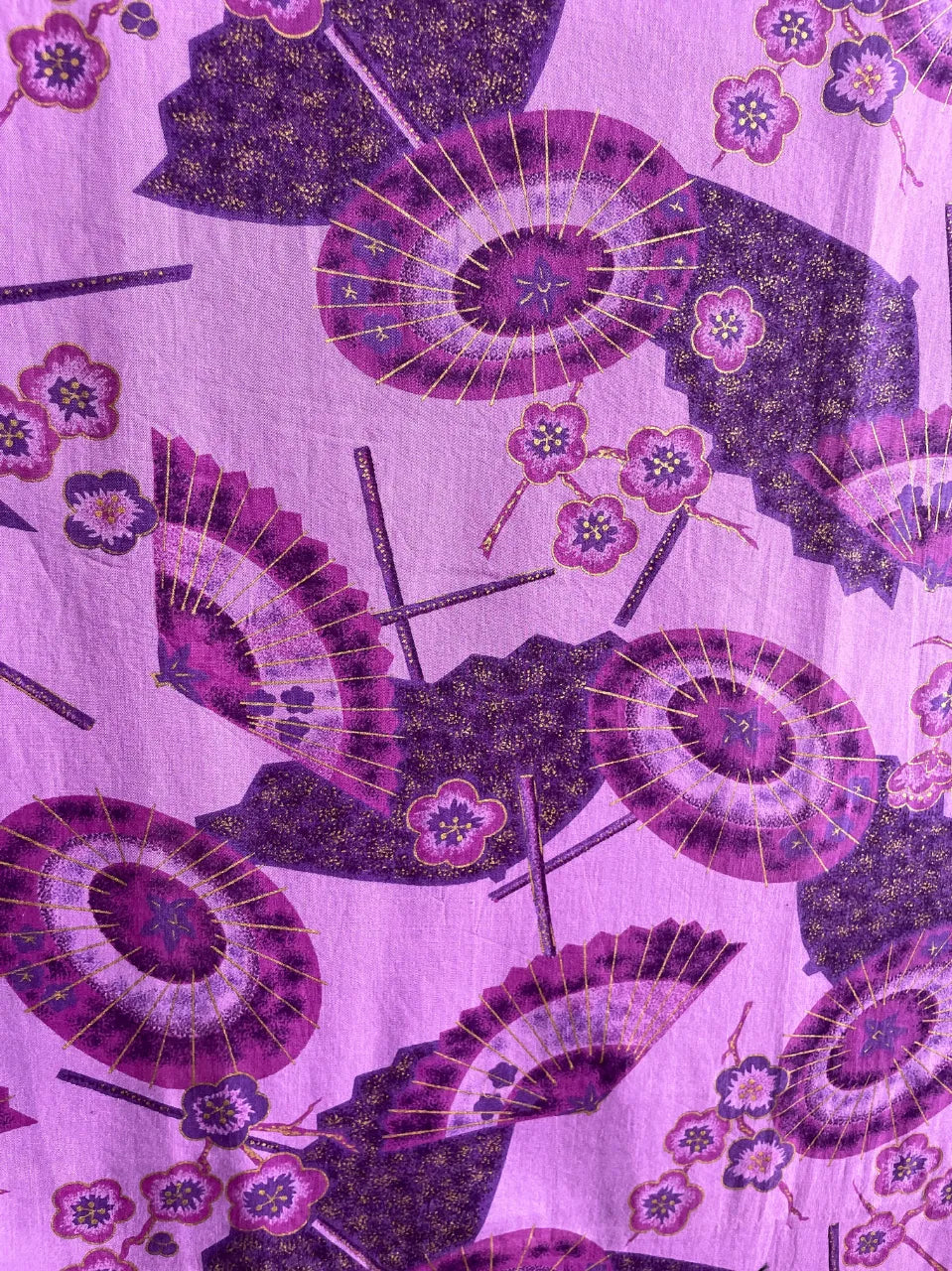 Algodón Estampado Morado