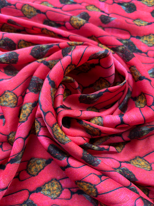 Poli-Charmeuse Fiesta Rojo Faroles