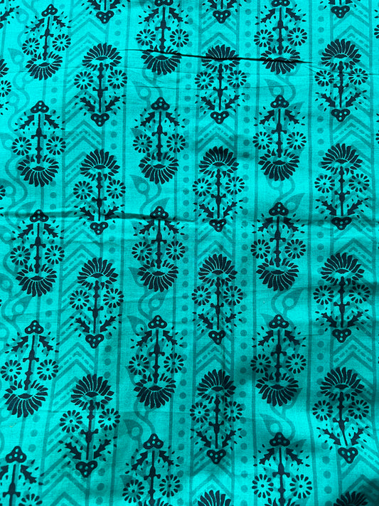 Algodón Estampado Verde