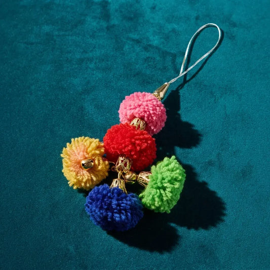 Pack De Borlas Decorativas Multicolor