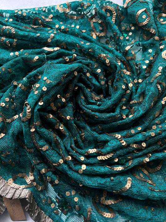 Sari Indio Vintage Verde Completo