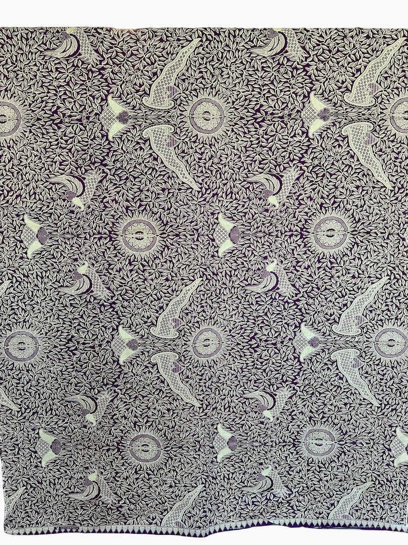Algodón Estampado Indonesia Morado