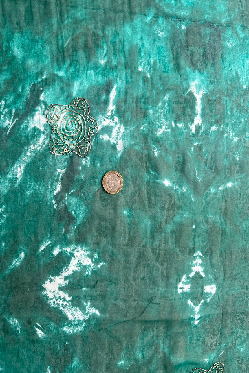 Sari Indio Vintage Verde Completo