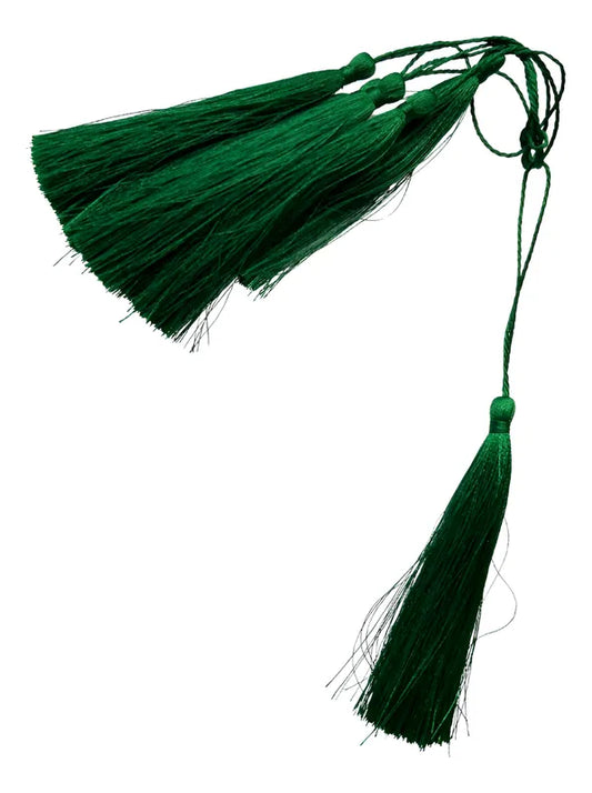 Borlas Decorativas Verde Largas