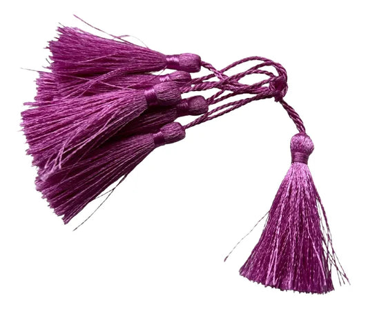 Borlas Decorativas Morado Cortas