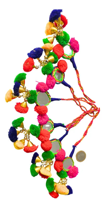 Colgantes Pompones Divertidos Multicolor