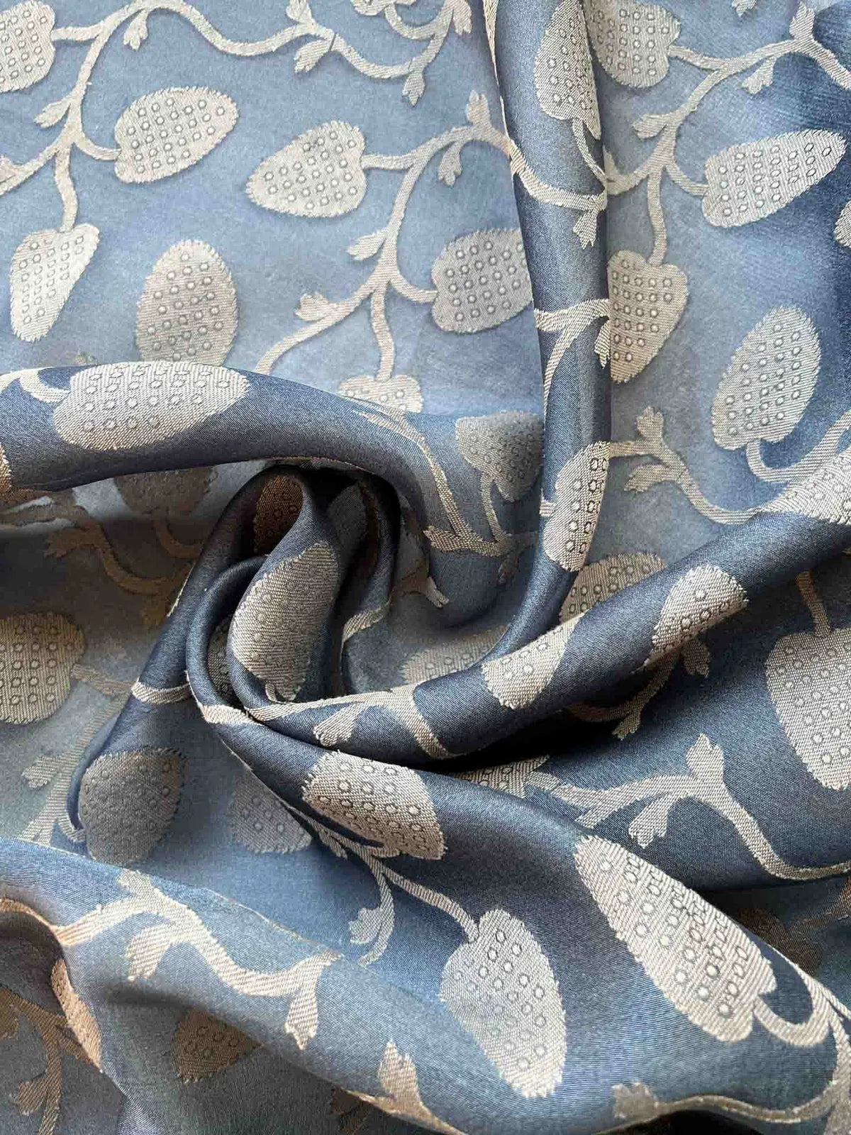 Sari Brocado Azul