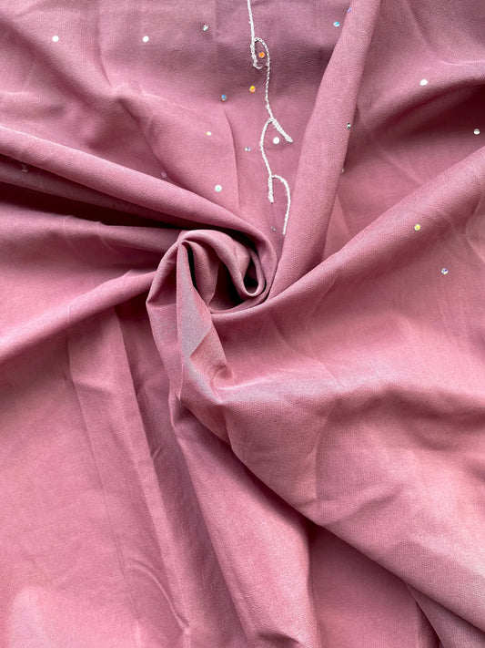 Sari Indio Vintage Pedrería Rosado