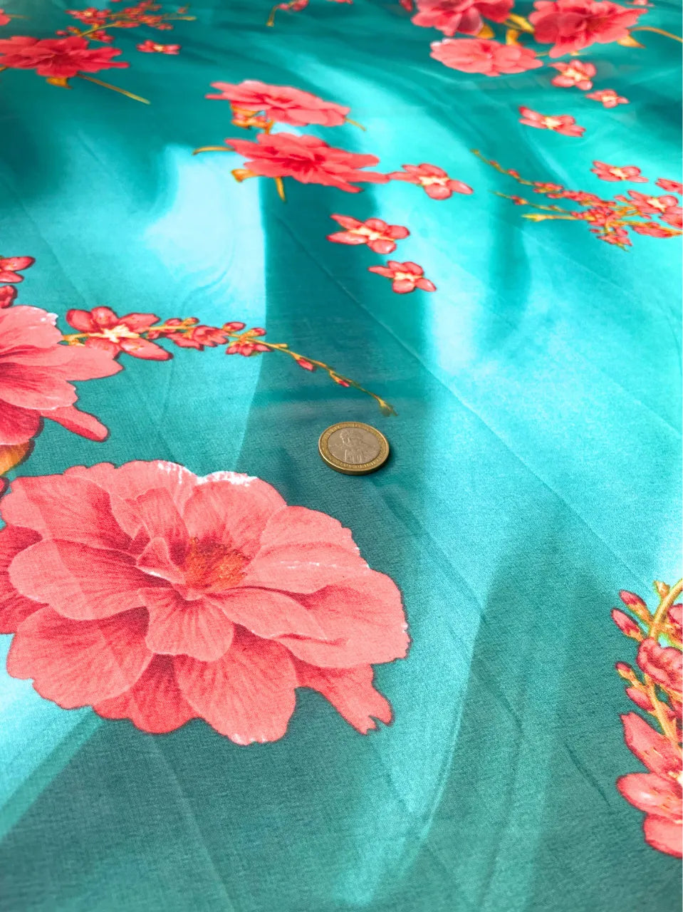 Gasa Chiffon Fiesta Turquesa